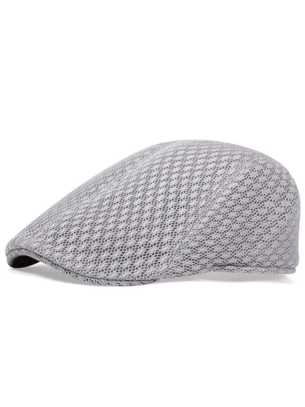 Beige Newsboy Cap Flat Ivy Driving Golf Cabbie Hat Breathable Casual Outdoor